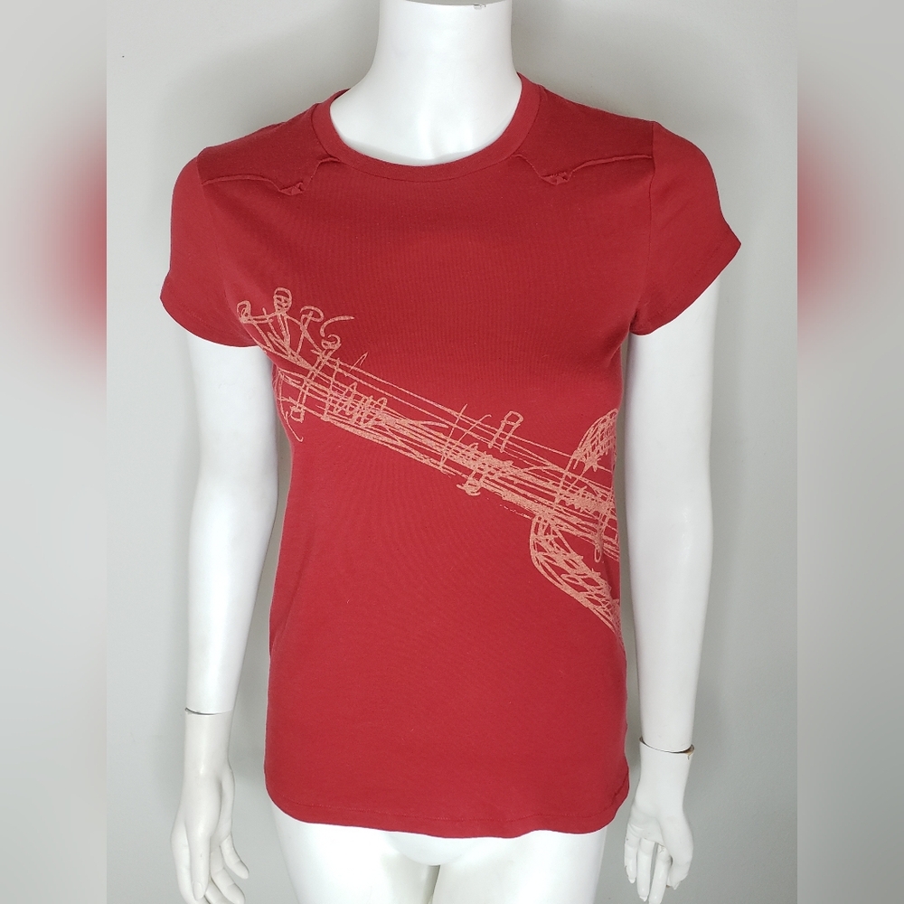 Vans Red Guitar Women's Tshirt